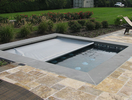 under coping automatic pool cover